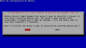 Choix des mise à jours.
